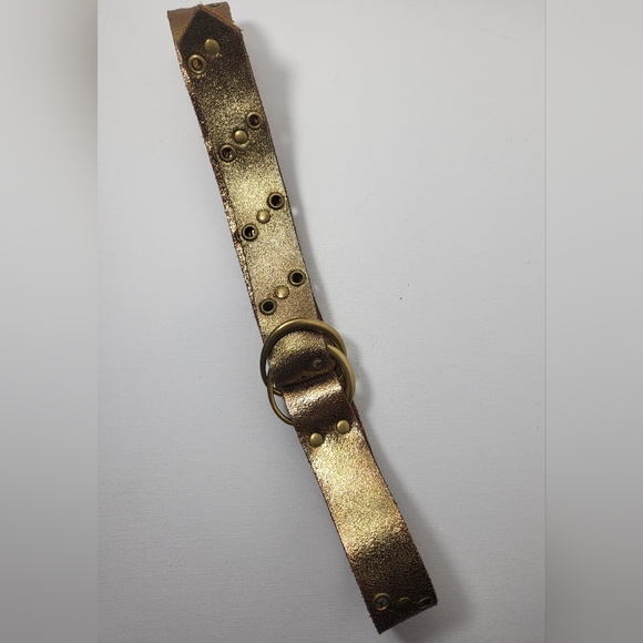 Genuine Leather Bronze Belt - Size Small - Picture 4 of 6